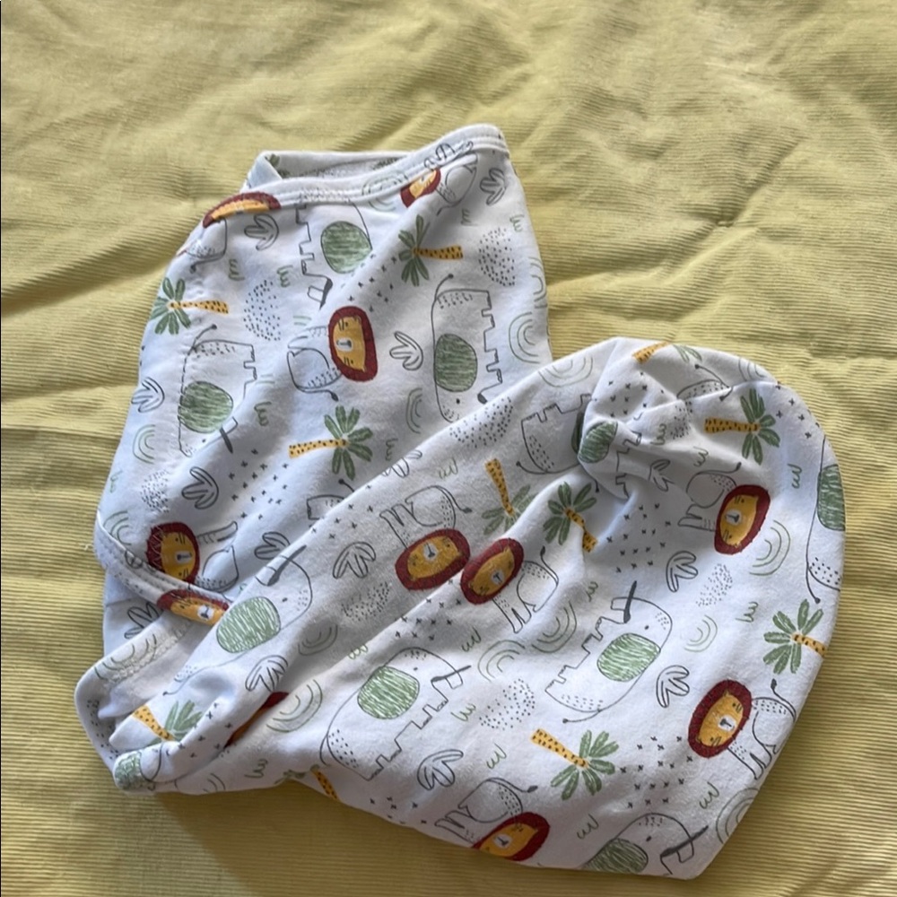 Cozy White and Green Sleep Sack